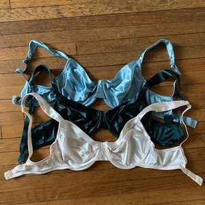 Vintage Gold Tag Victorias Secret Satin Bras - Bundle of 3